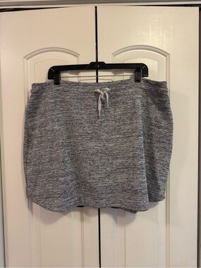 Macys Style & Co. Heather Gray Skort with Drawstring.